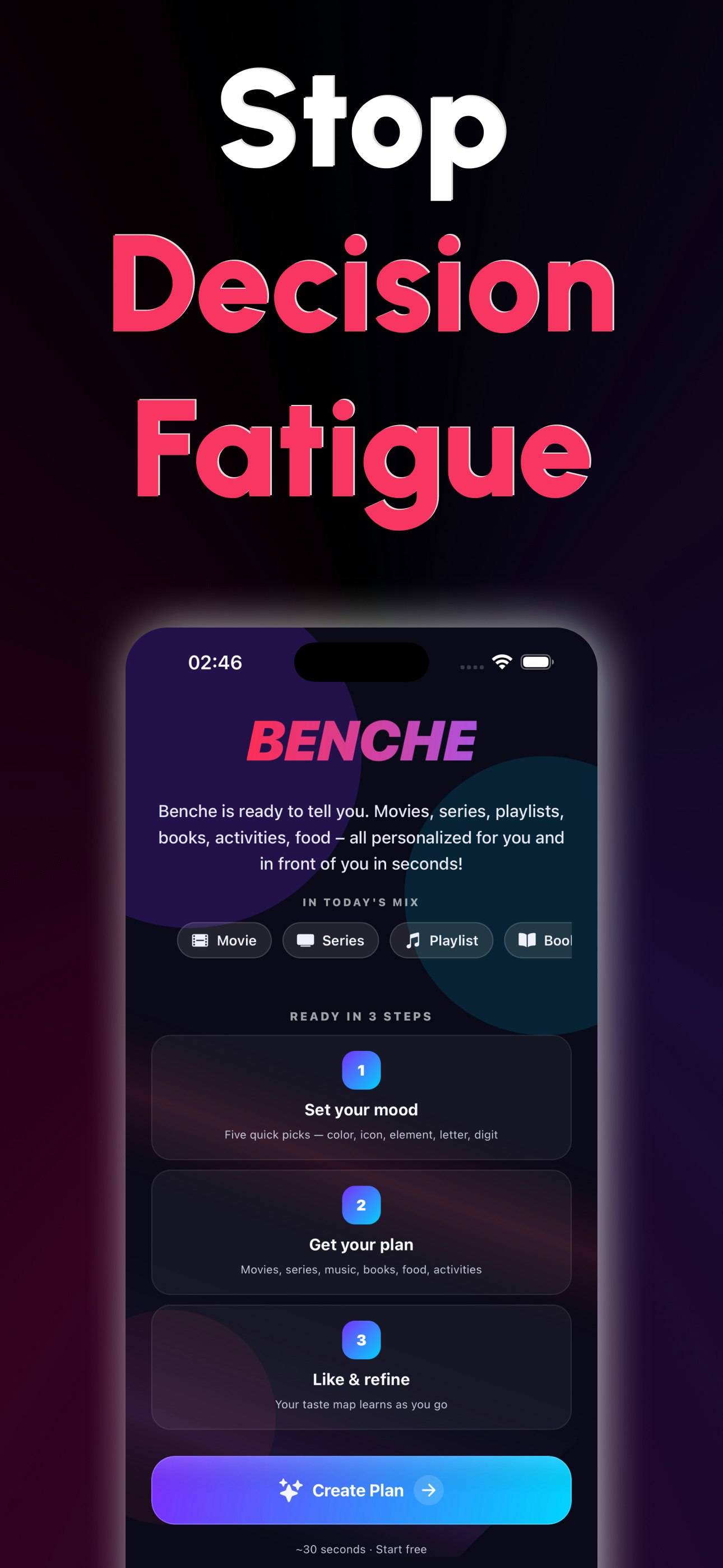 Benche: End Decision Fatigue gallery image