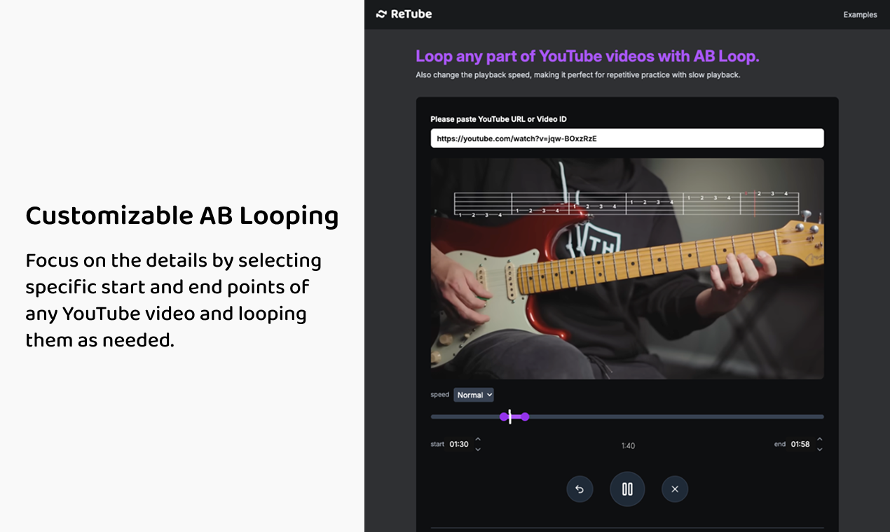 Вновь - Опишите любую часть видео на YouTube с AB Loop. медиа 1