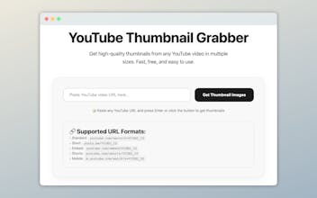 YouTube Thumbnail Grabber gallery image