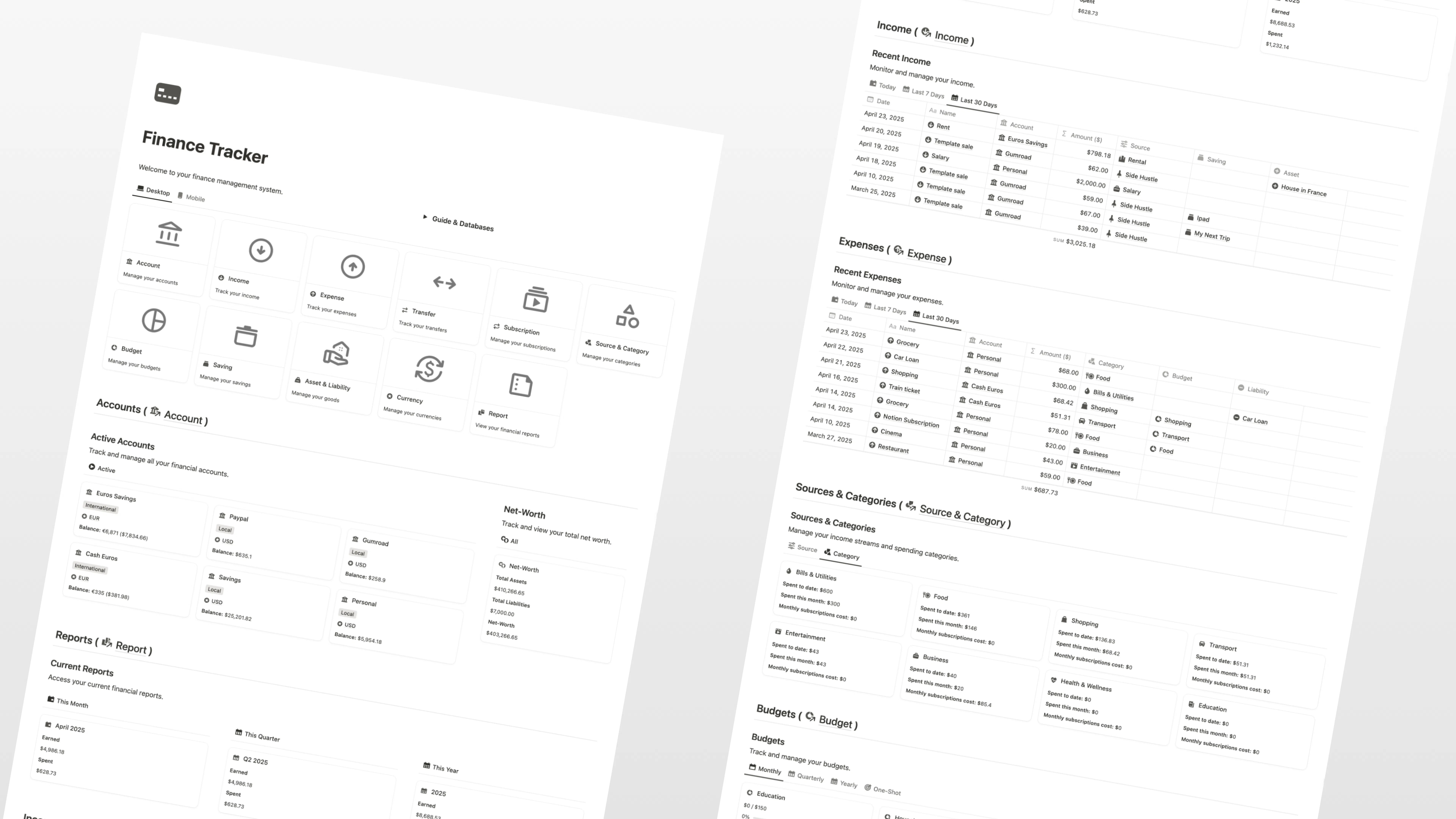 Notion Optimal Finance System gallery image
