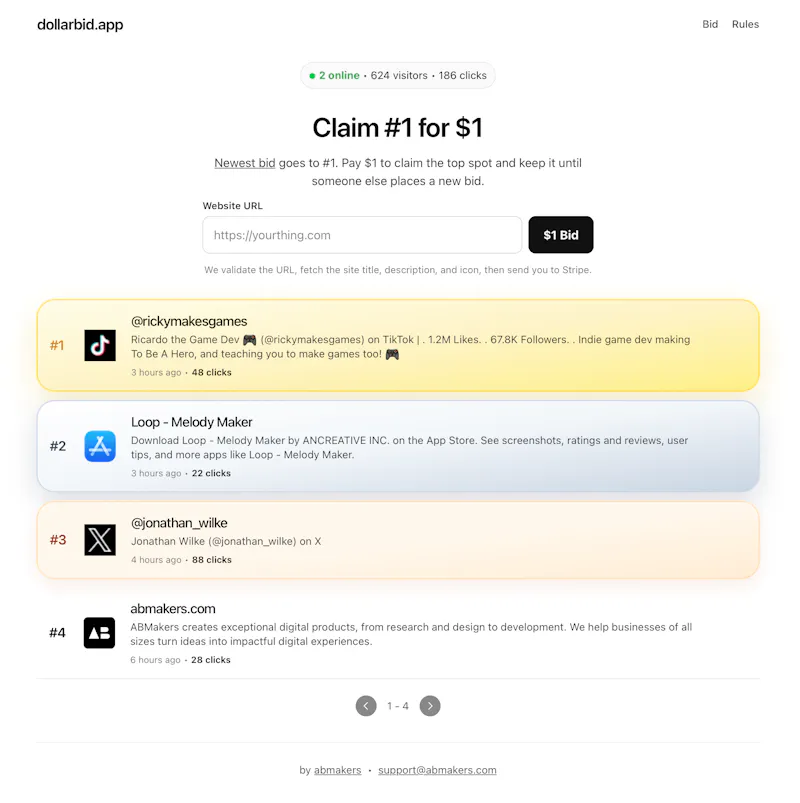 dollarbid screenshot 1