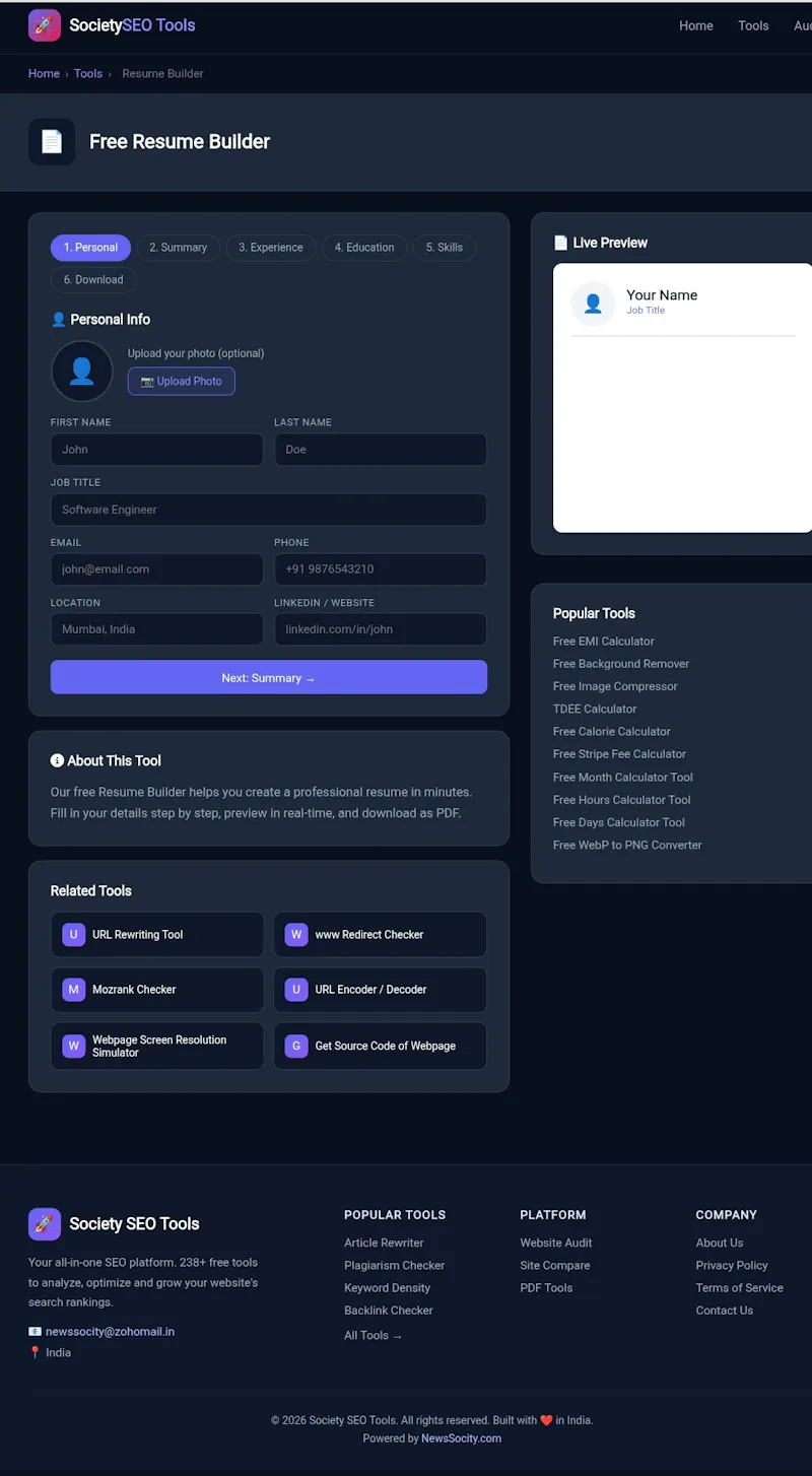 Society SEO Tools screenshot 4