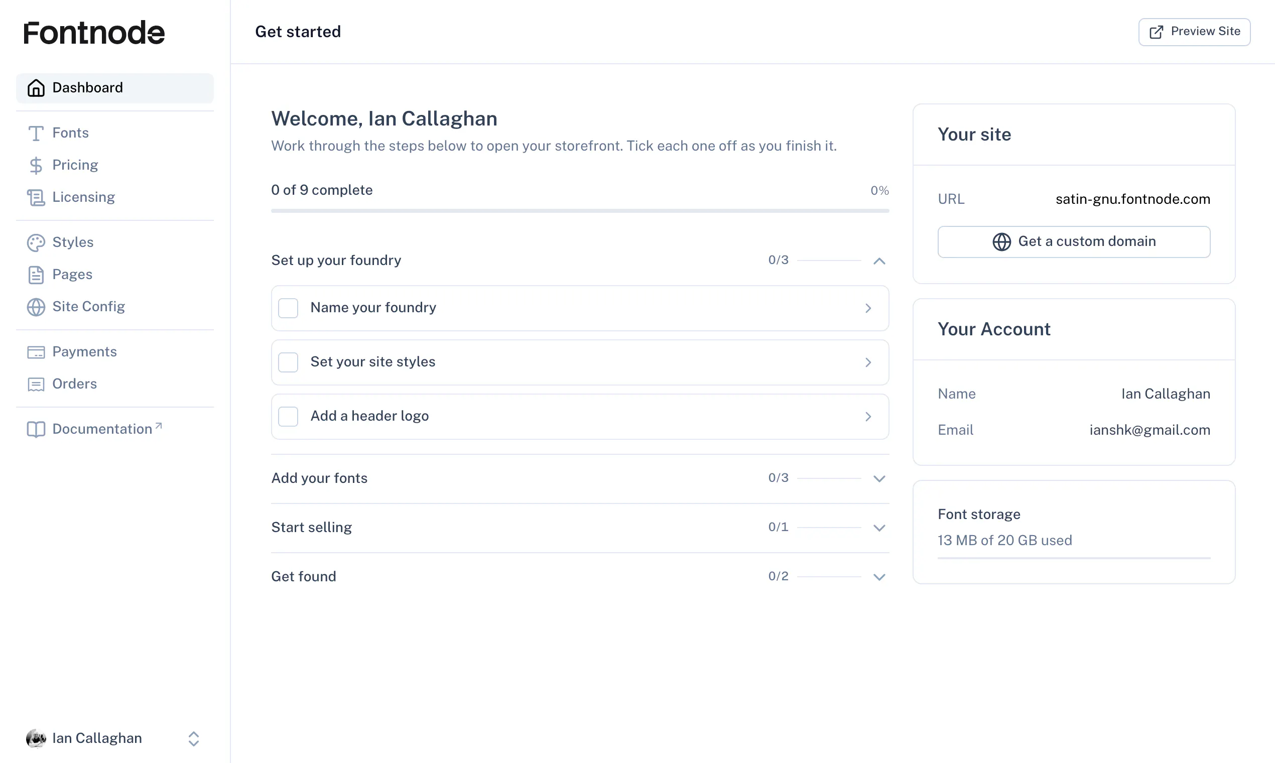 Launch your own type foundry website gallery image