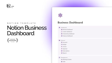 Business Dashboard - Notion Template gallery image