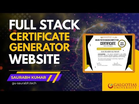Certificate Generator Website gallery image
