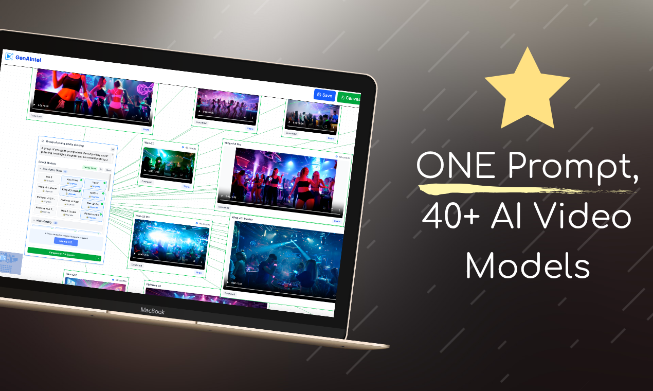 GenAIntel - Compare 40+ AI Video Models! Showcase & Share Instantly media 2