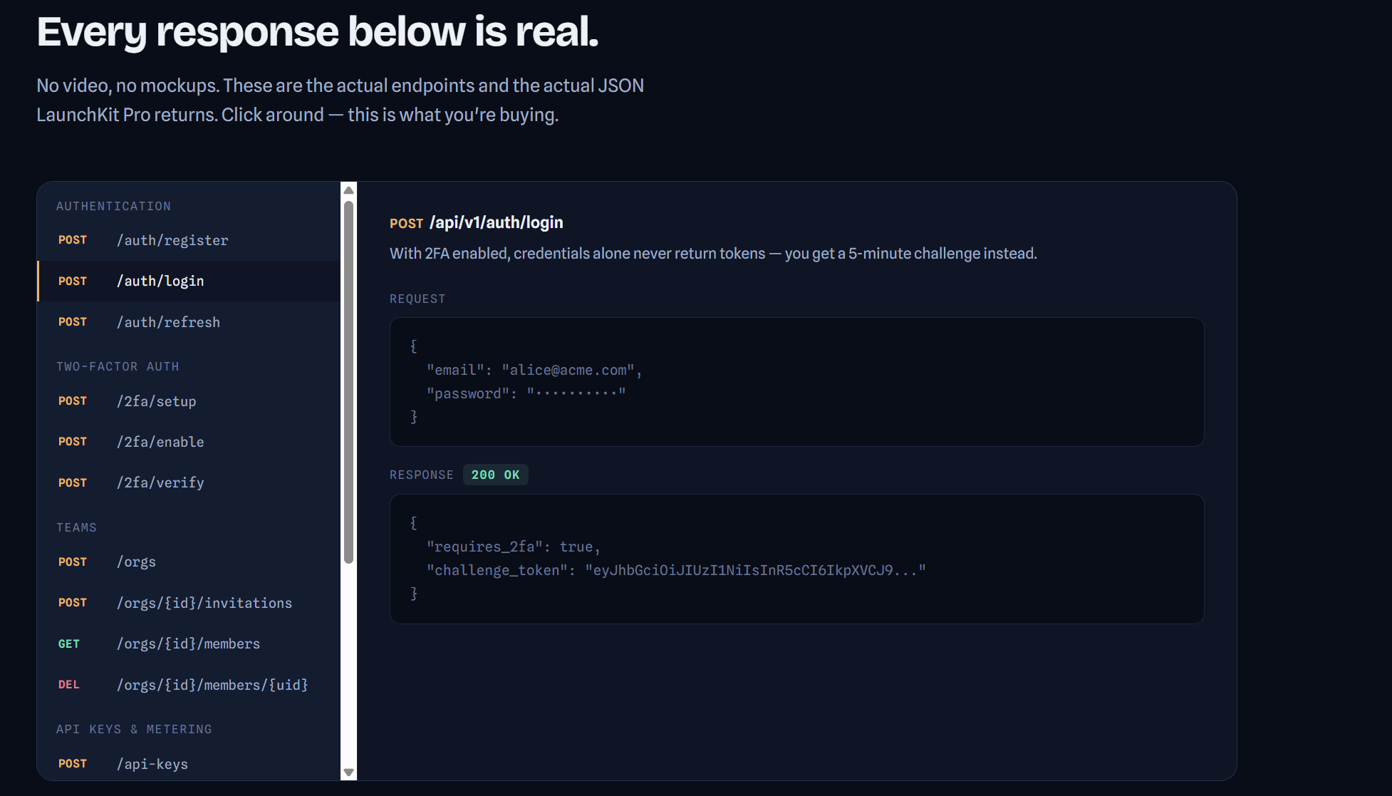 LaunchKit - Premium FastAPI SaaS Backend gallery image