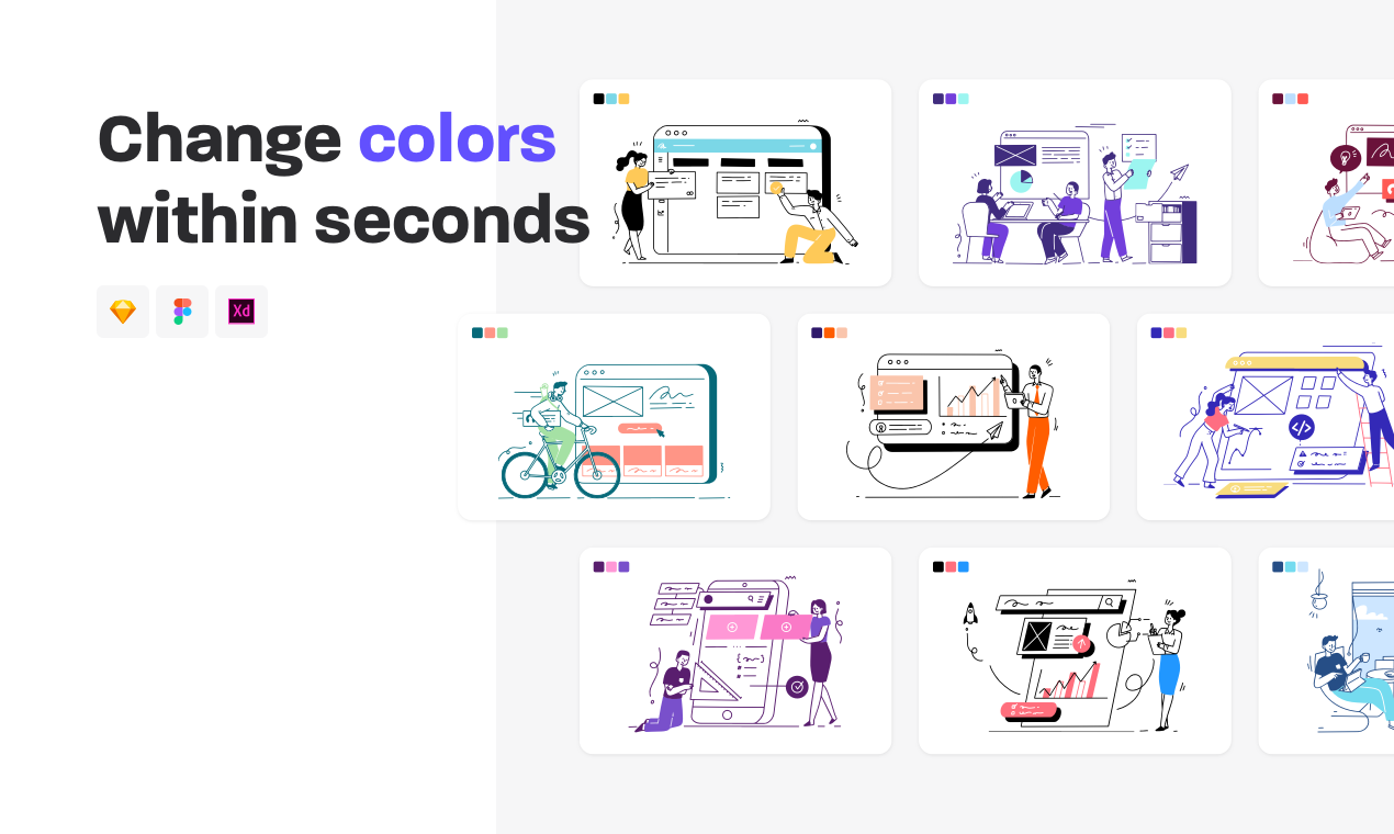 oi-oi hand-drawn illustrations gallery image