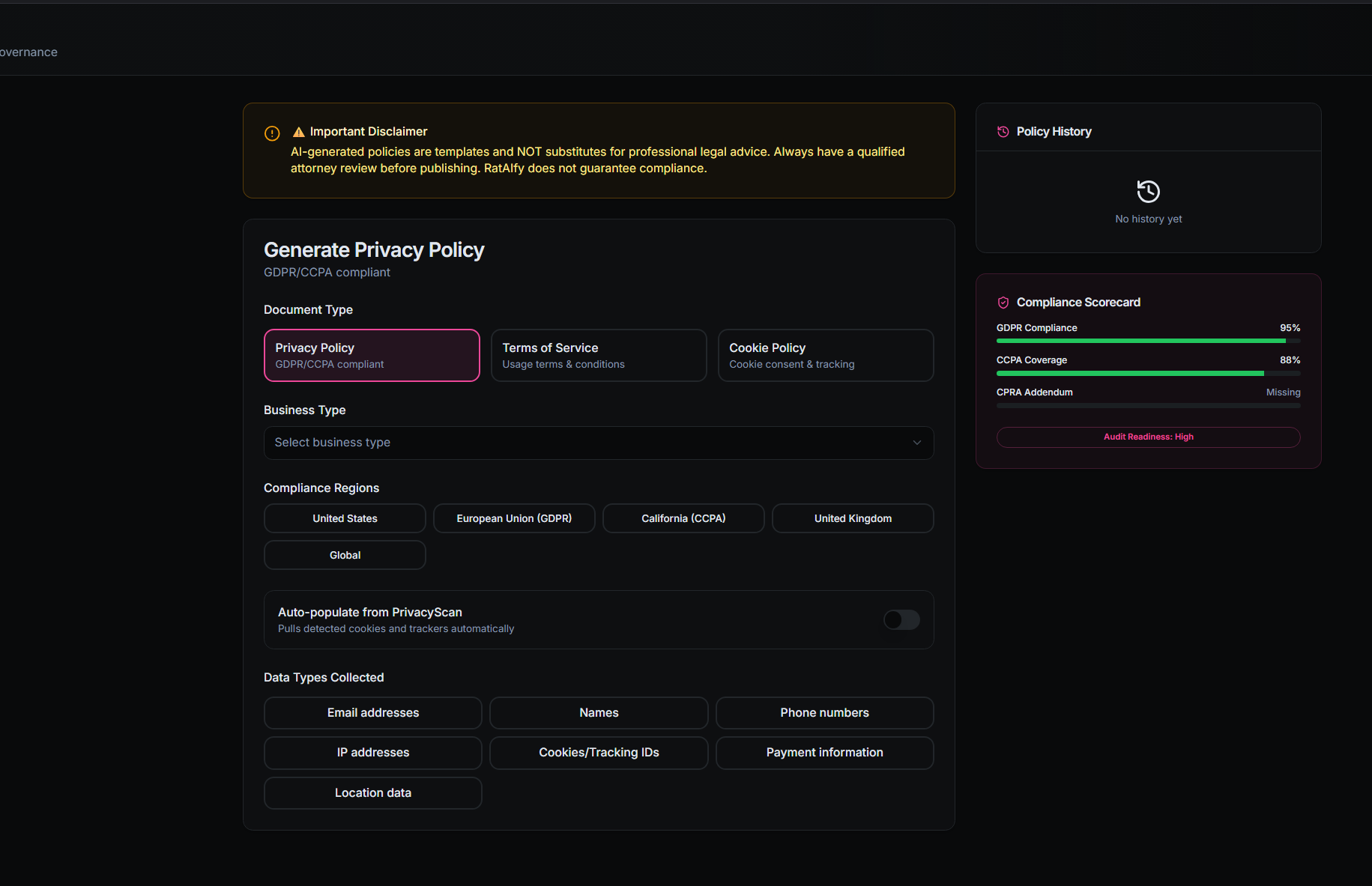 RatAiFy - Screenshot 3 showing product features and functionality
