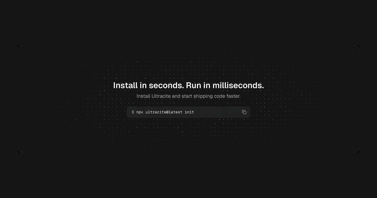 Ultracite - Formattazione di codice veloce e automatizzata per le app JavaScript media 8