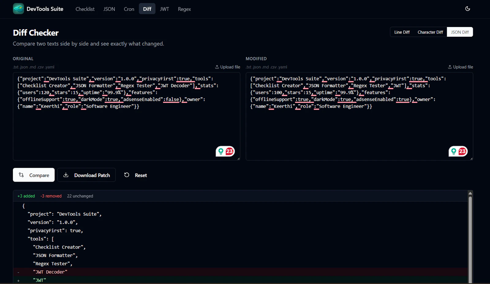 DevTools Suite screenshot 7