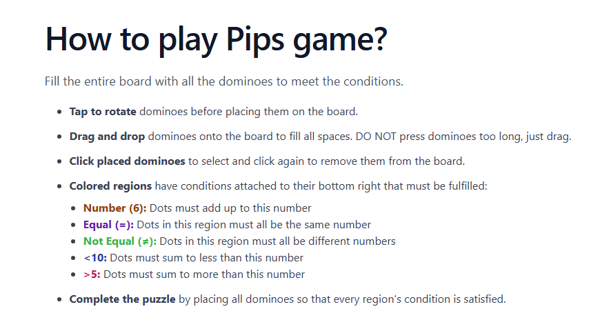 Pips game gallery image