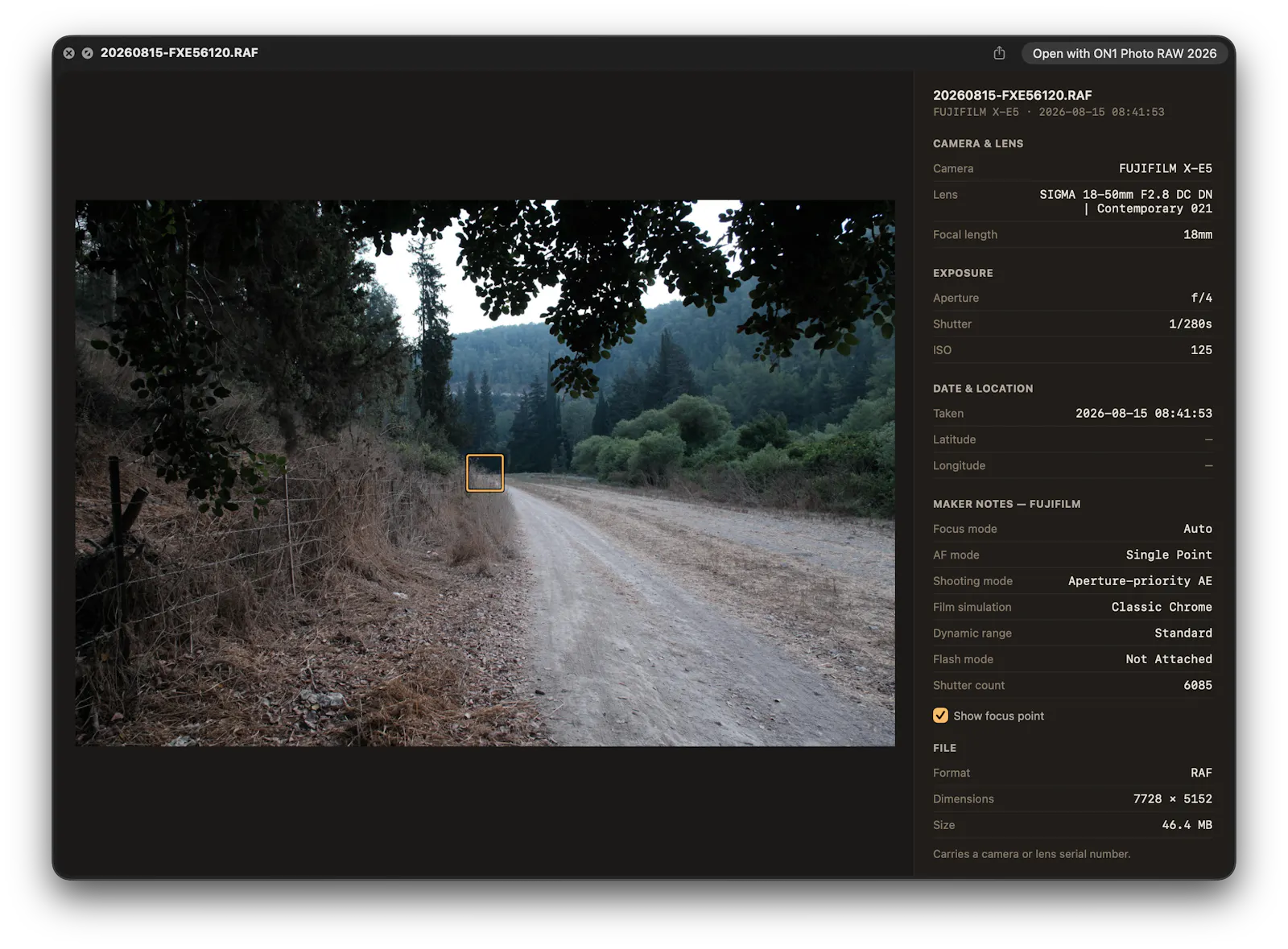 ExifXplorer screenshot 2