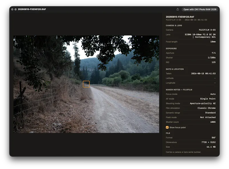 ExifXplorer screenshot 2