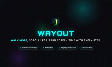 WayOut - Walk to Earn Screen Time gallery image