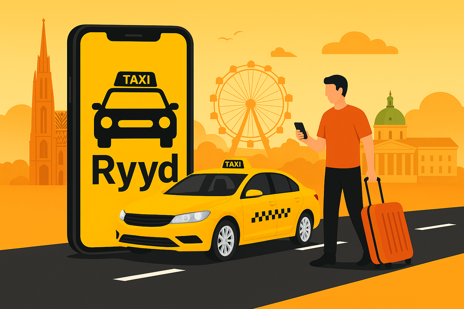Ryyd - Taxi App in Vienna Austria - Product Hunt launch logo