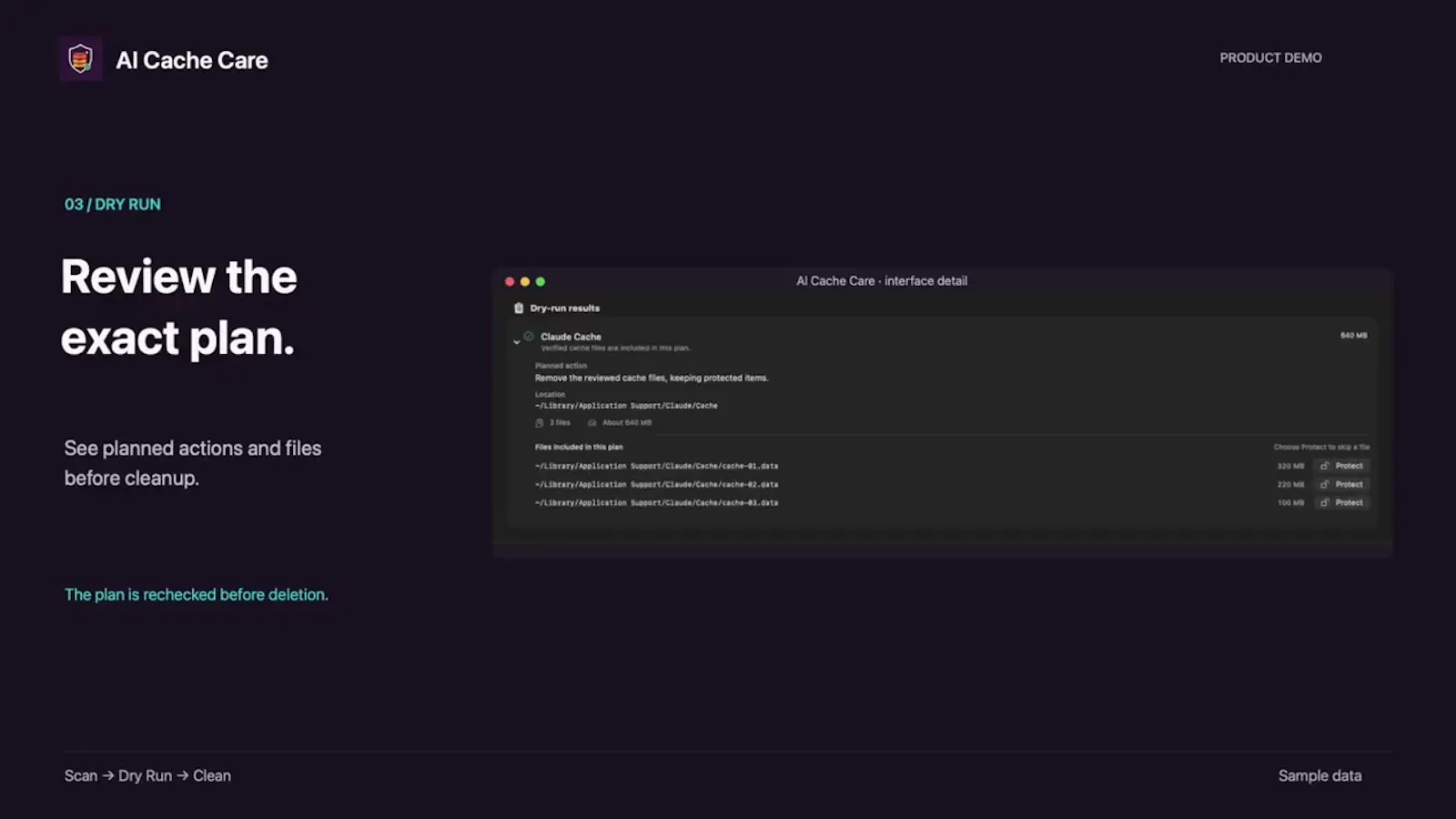 AI Cache Care screenshot 1 (video preview)
