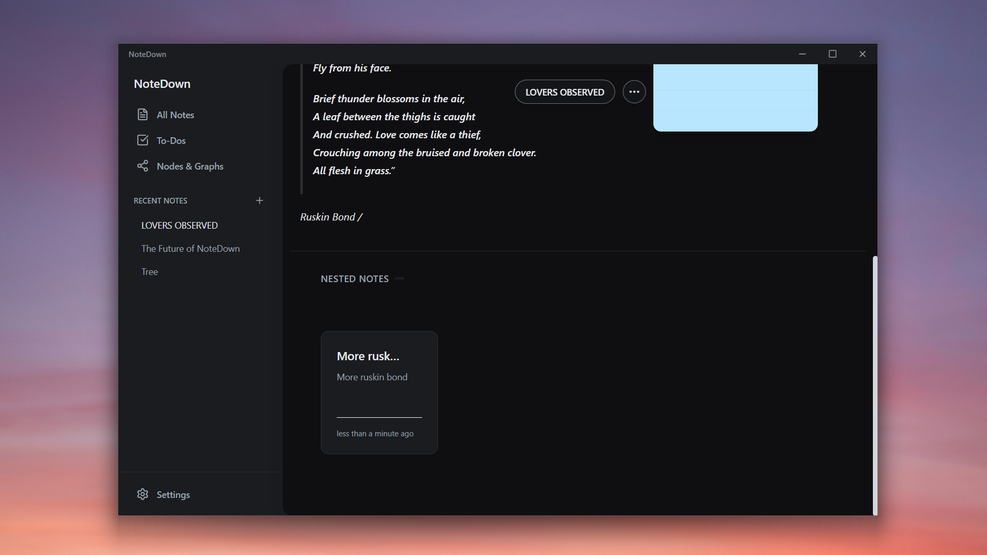 NoteDown gallery image