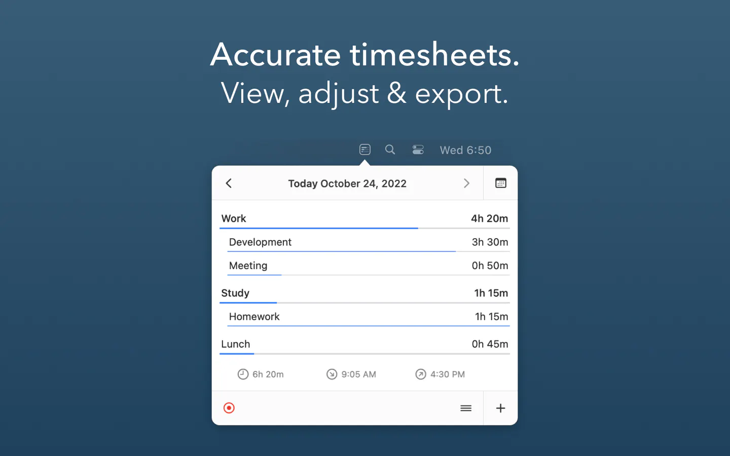 Daily Time Tracking gallery image