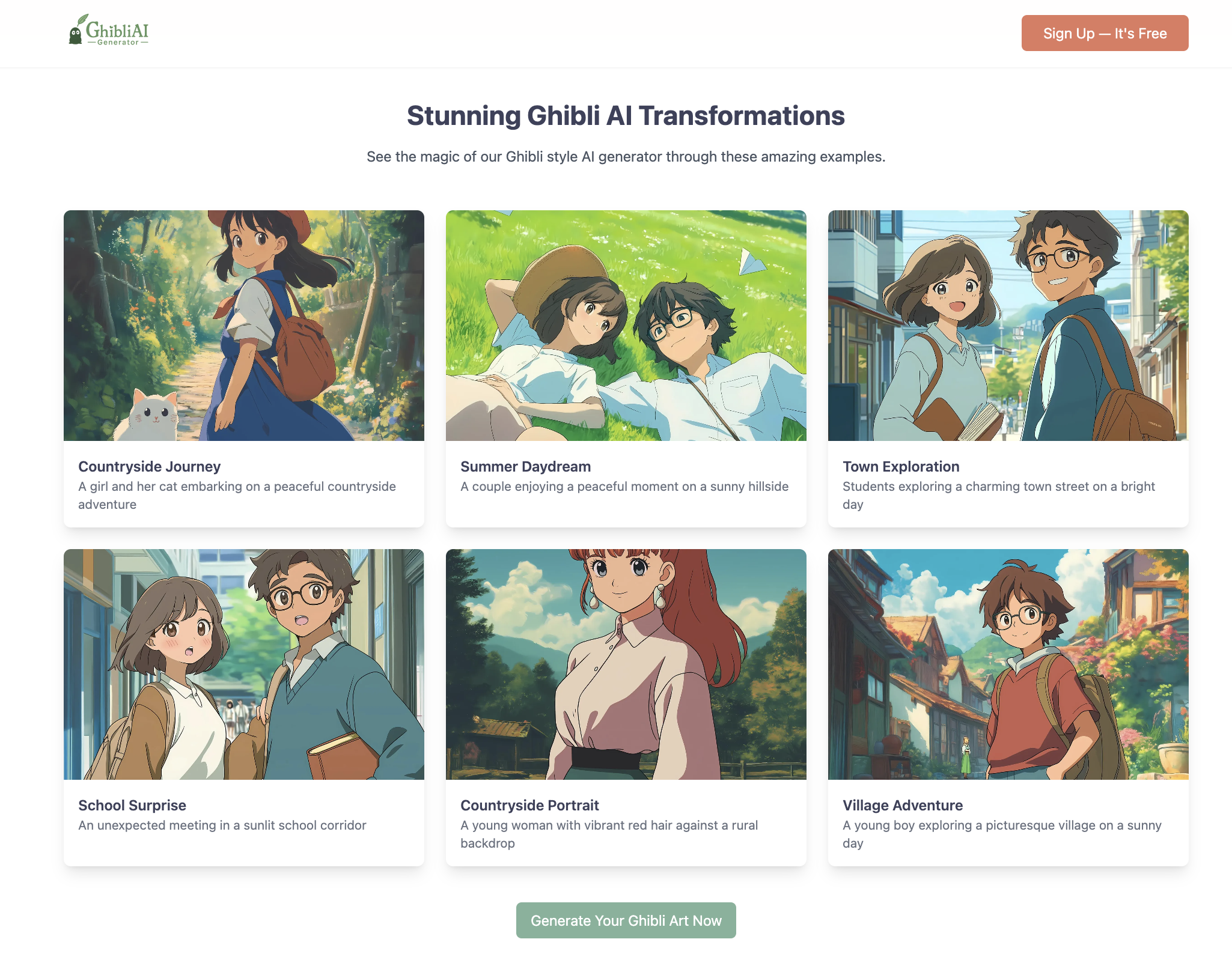 Free Studio Ghibli AI Generator - สร้างงานศิลปะสไตล์สตูดิโอ - Ghibli ด้วยคลิกเดียว! media 5