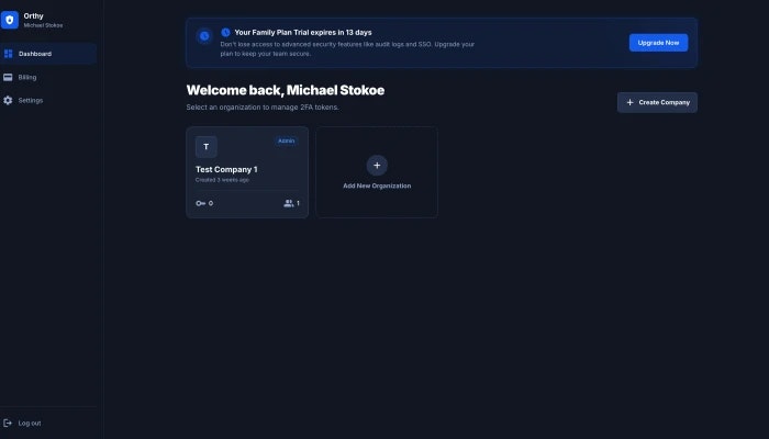 Orthy.io - Main product screenshot demonstrating key features and user interface