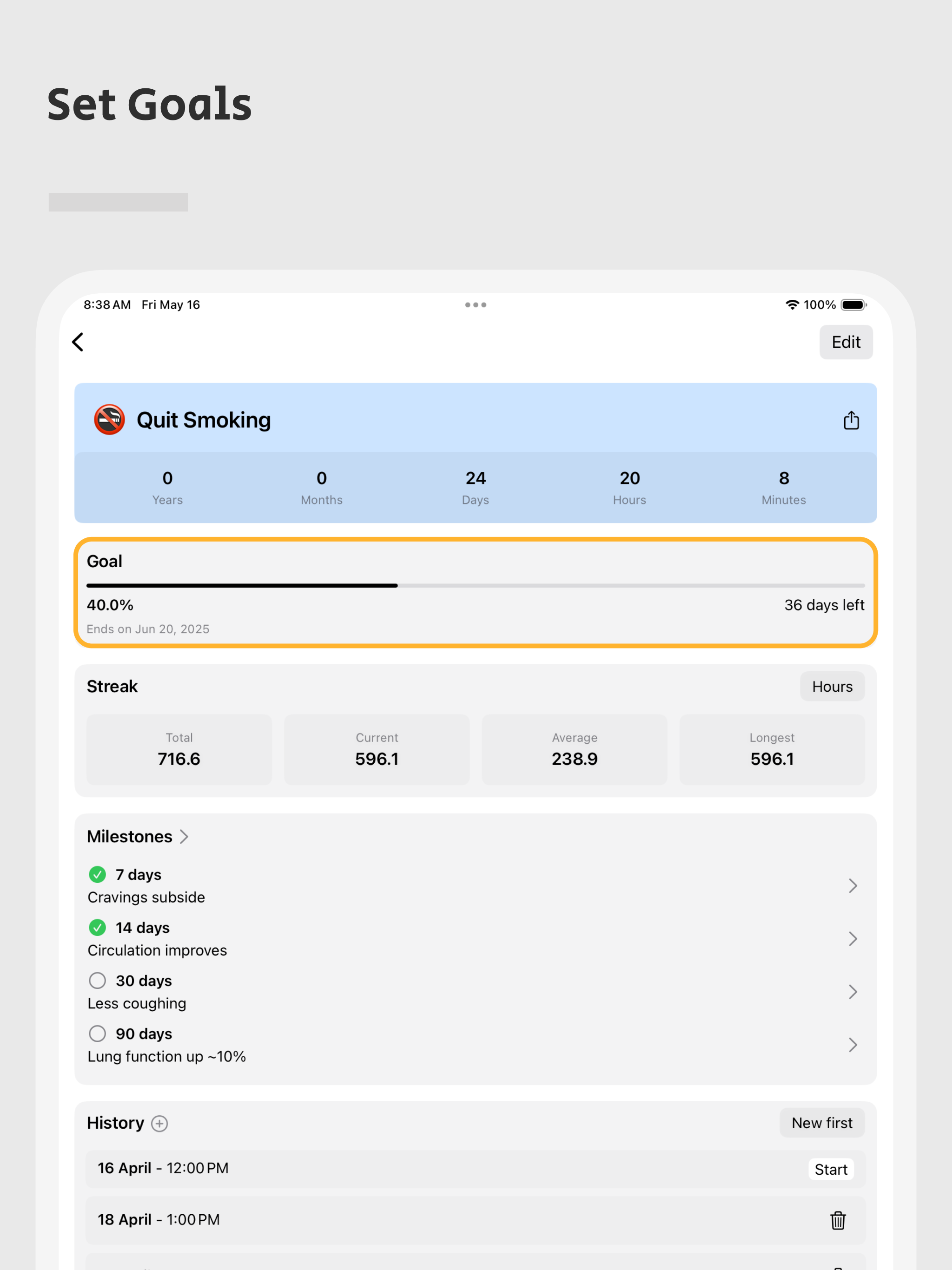 नया - IOS/macOS के लिए आदत ट्रैकर मीडिया 3