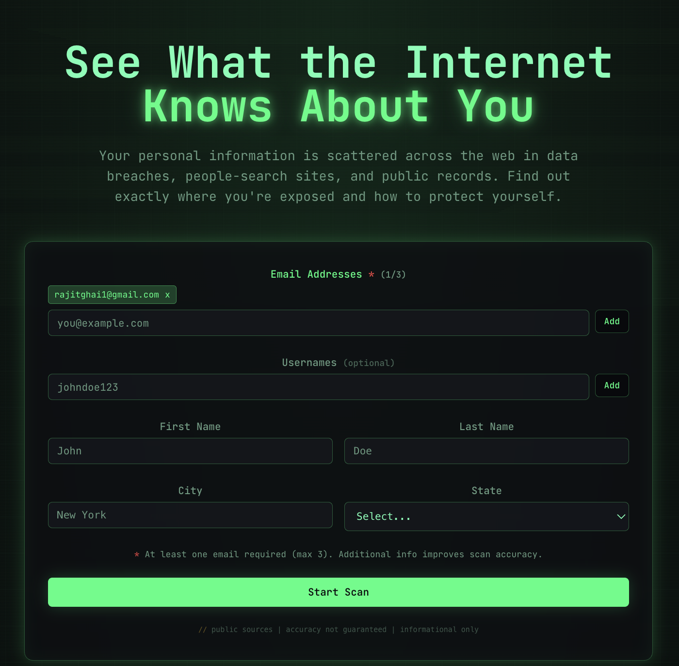 EXPOSE - Main product screenshot demonstrating key features and user interface