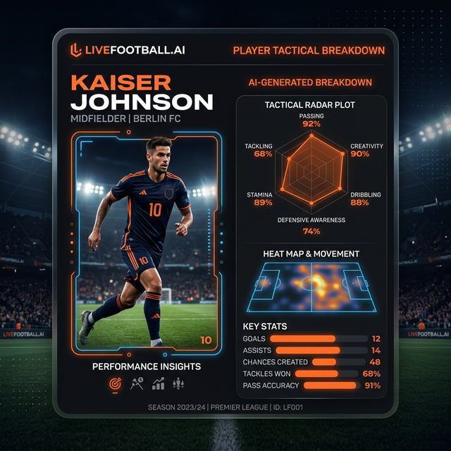  LiveFootball.AI - Main product screenshot demonstrating key features and user interface