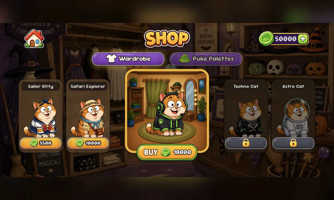 Puking Cat The Game gallery image