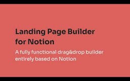 Landing Page Builder for Notion media 1