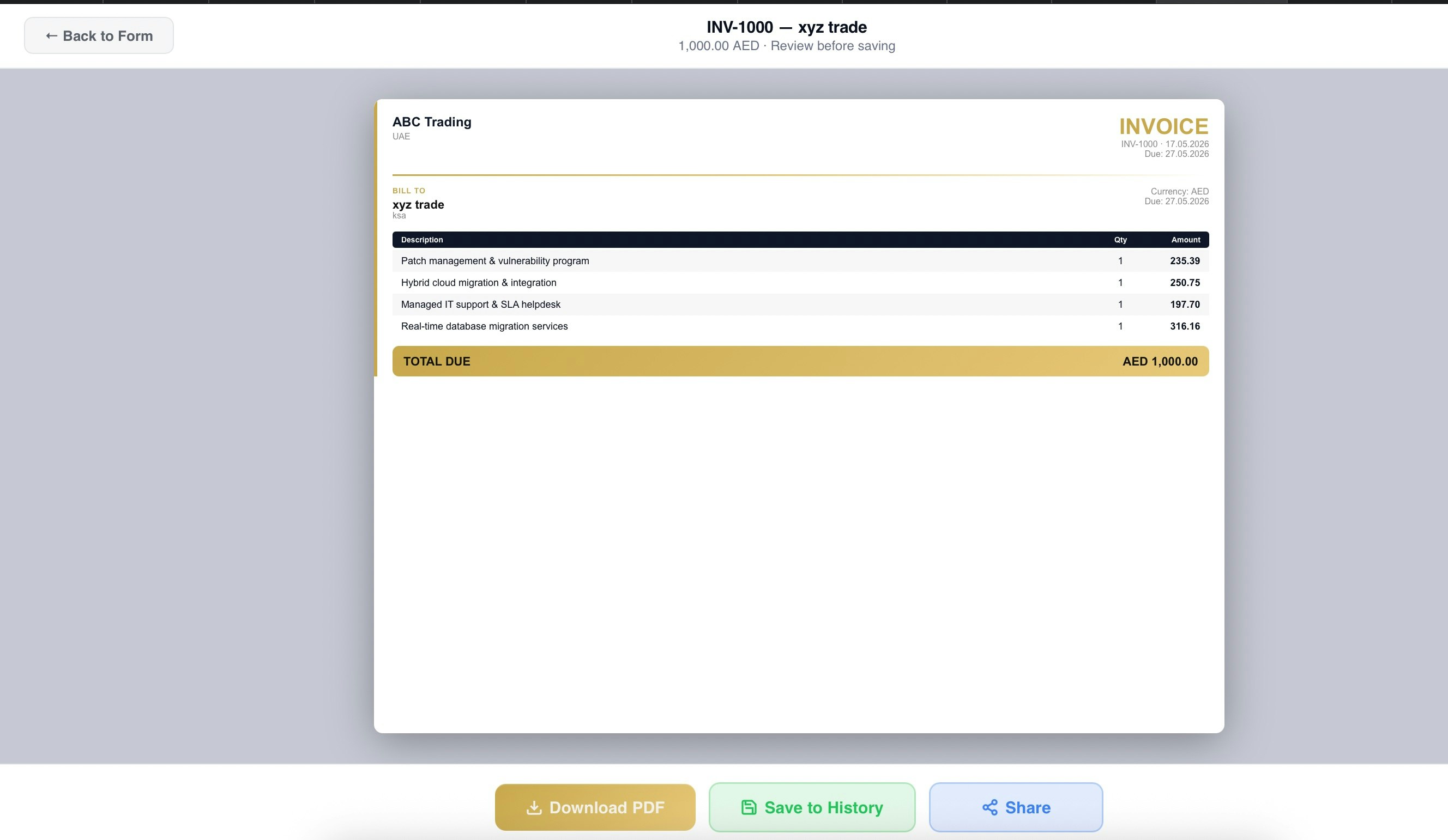 Ai Invoice Maker gallery image