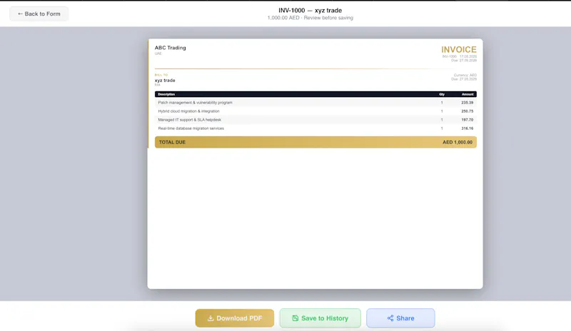 Ai Invoice Maker screenshot 4
