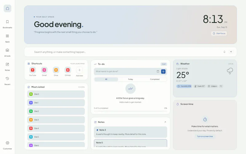 Daily Workspace screenshot 2