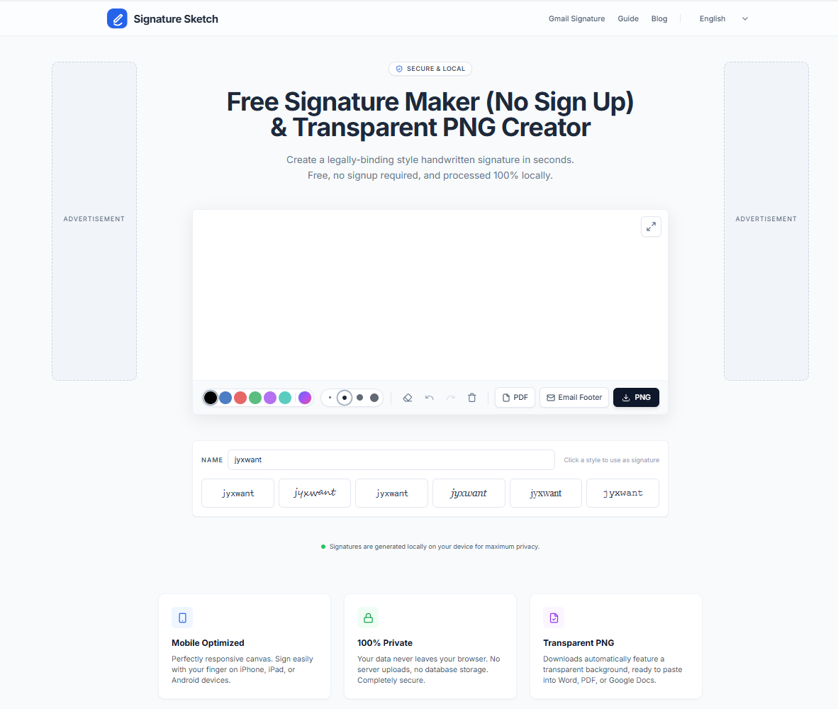 Signature Sketch gallery image