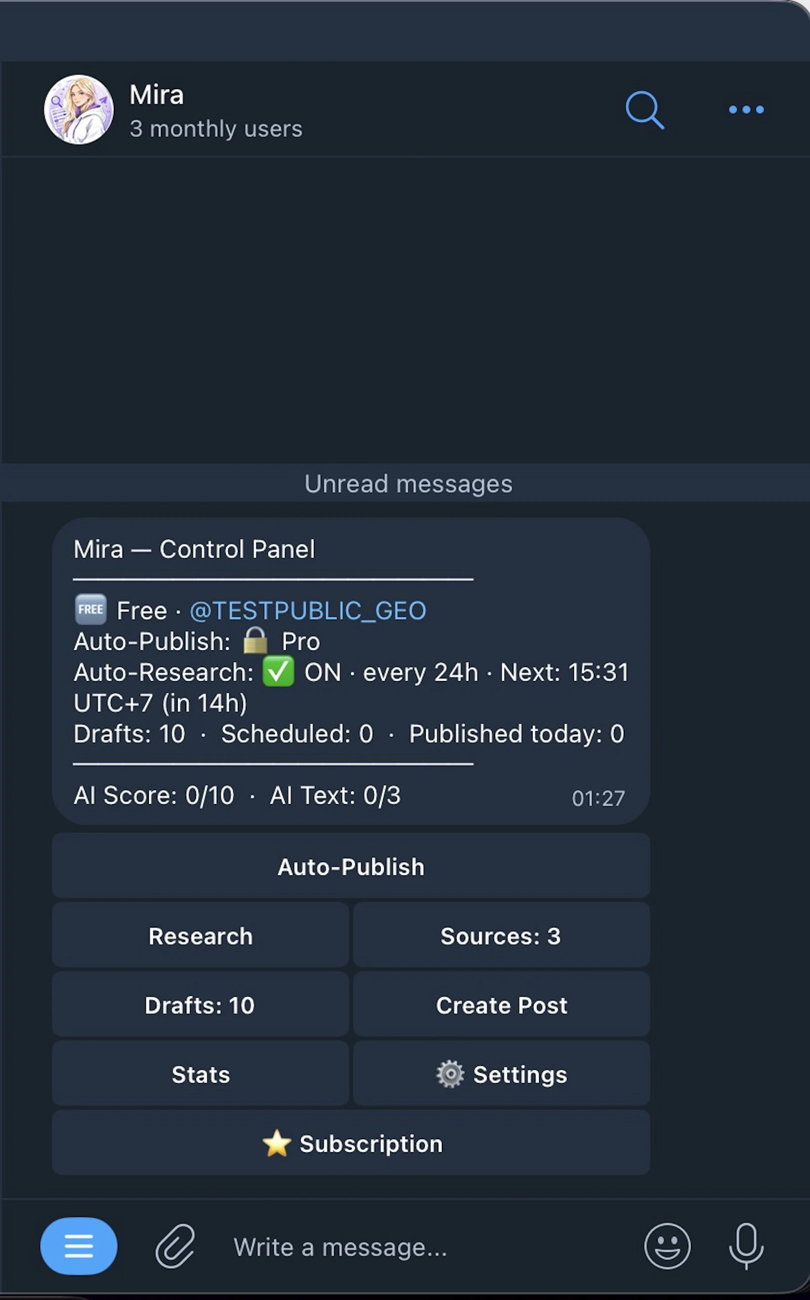Mira screenshot 1