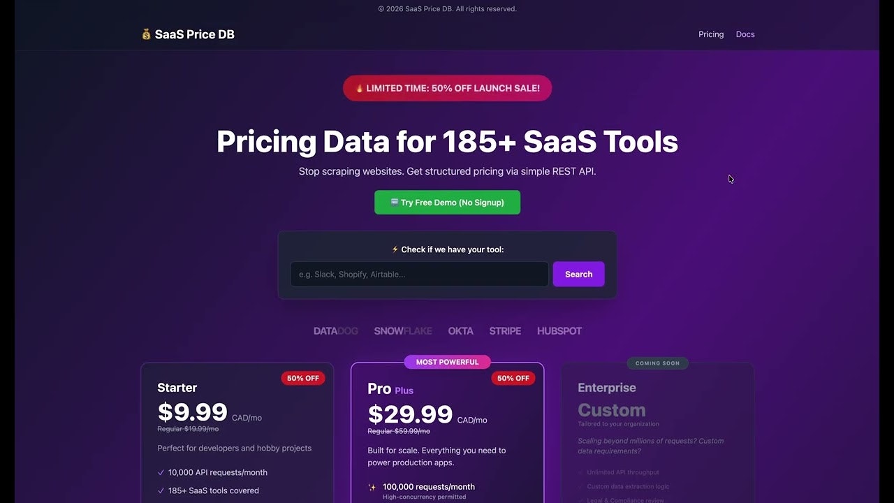 SaaS Price DB gallery image