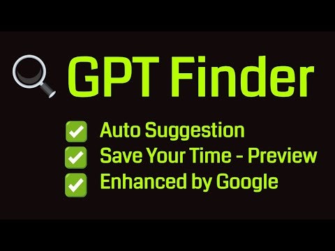 GPT Finder Chrome Extension gallery image