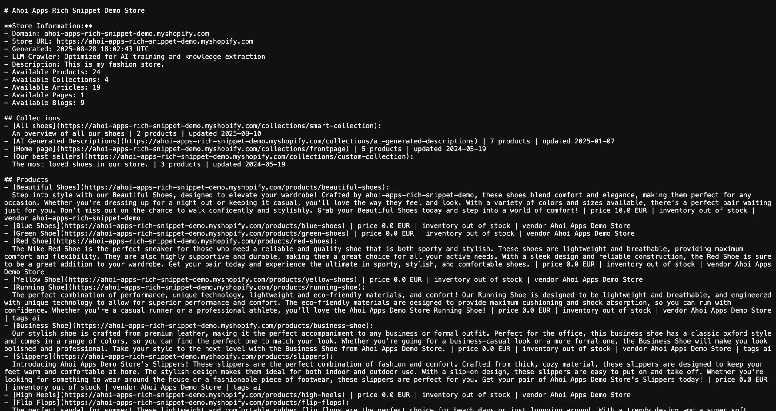 Ahoi Apps llms.txtジェネレーター - Shopify Store AI-Searchを準備してくださいメディア2