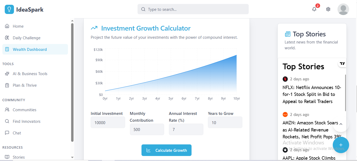 IdeaSpark - Screenshot 2 preview
