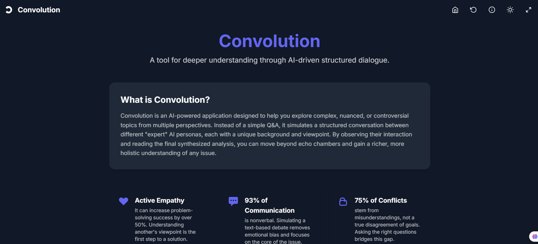 Convolution - Your AI boardroom: Debate, discover, decide media 2