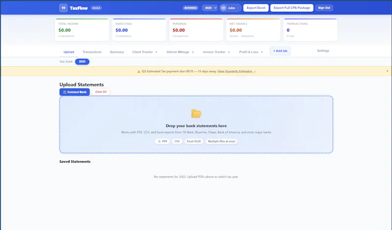 TaxFlow screenshot 2