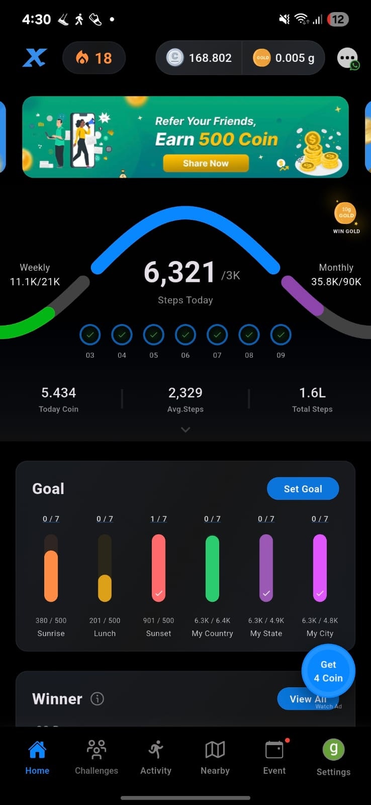 StepX - Walk & Earn real Gold gallery image