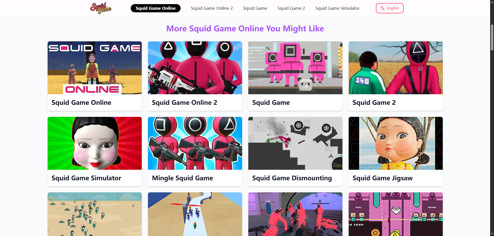 Squid -game online - Speel gratis survival games en mini-games |inktvisspel media 2