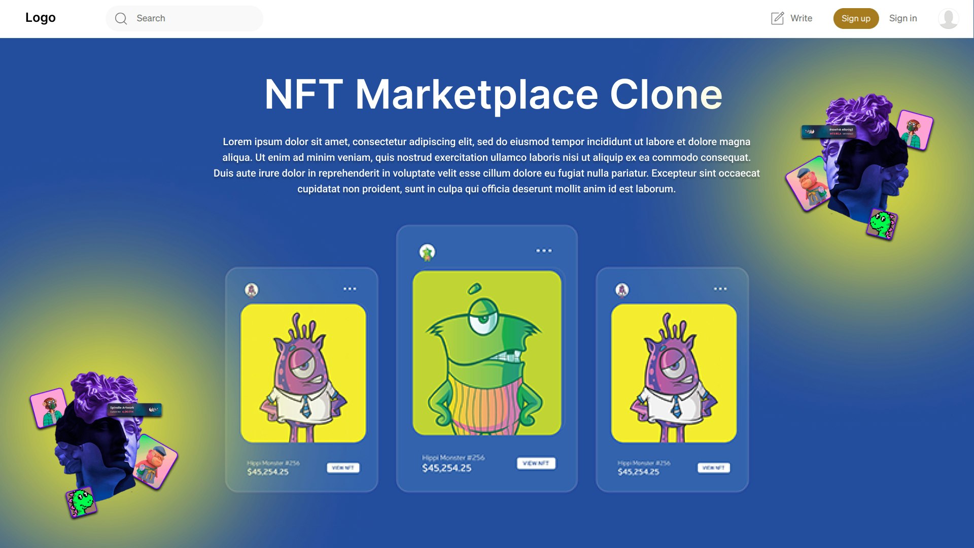Opensea Clone Script - Screenshot 2 showing product features and functionality