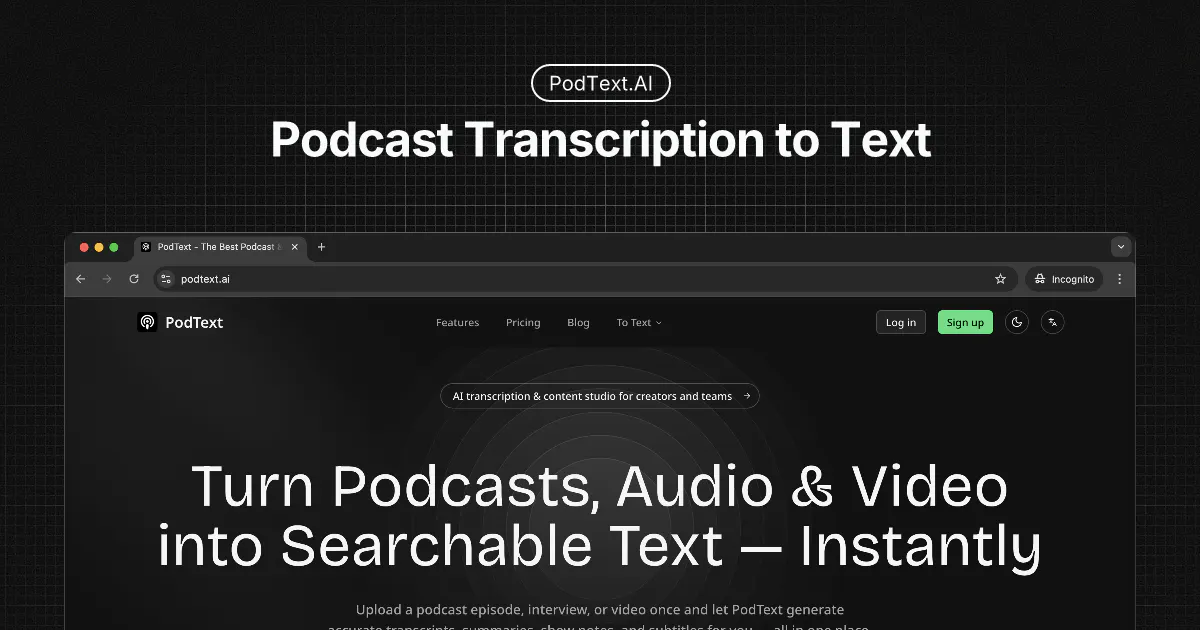PodText gallery image