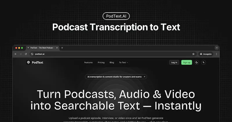 PodText screenshot 1