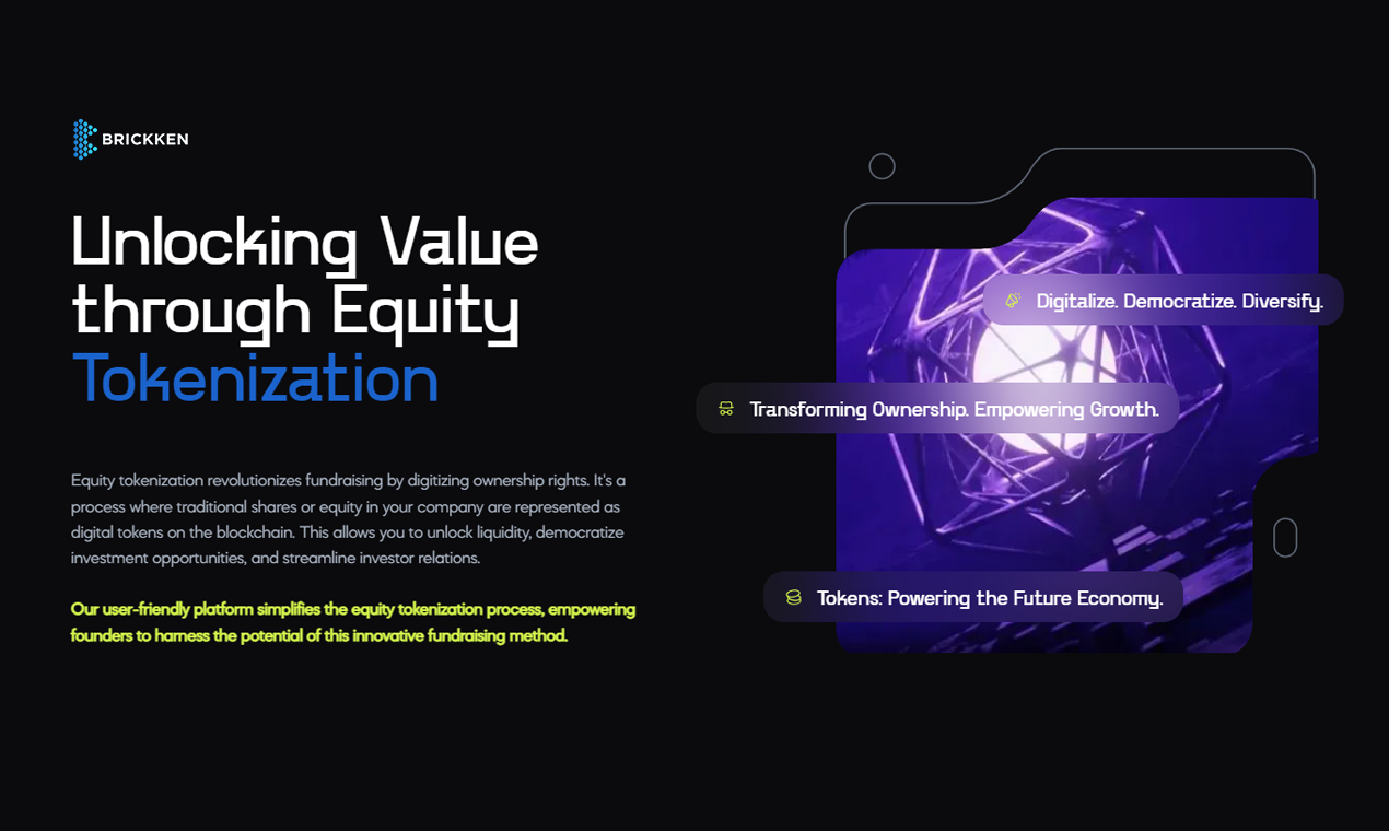 Suite de token de ladrillo - Empoderar a las comunidades de recaudación de fondos y fomentar con tokenización media 2