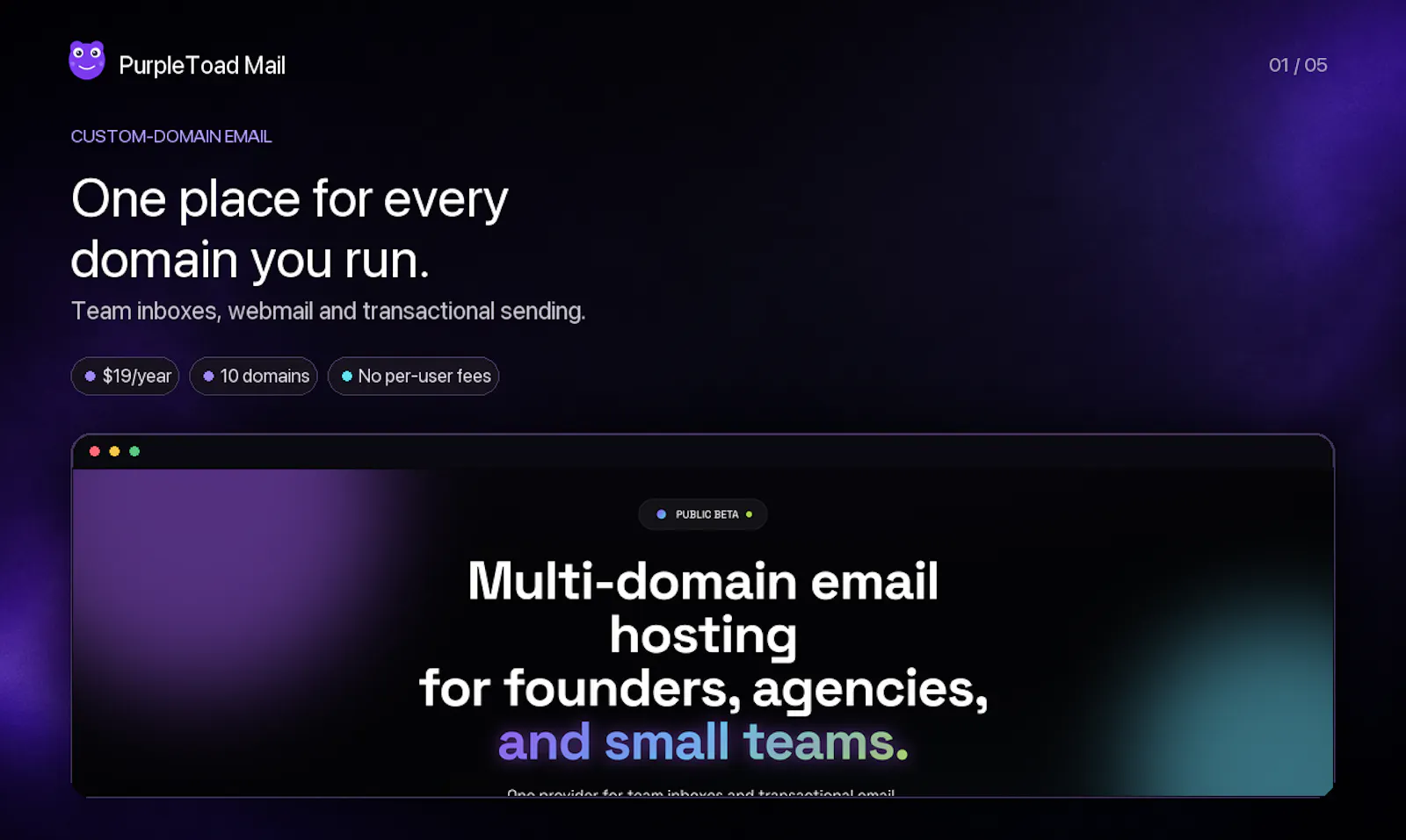 PurpleToad Mail screenshot 1