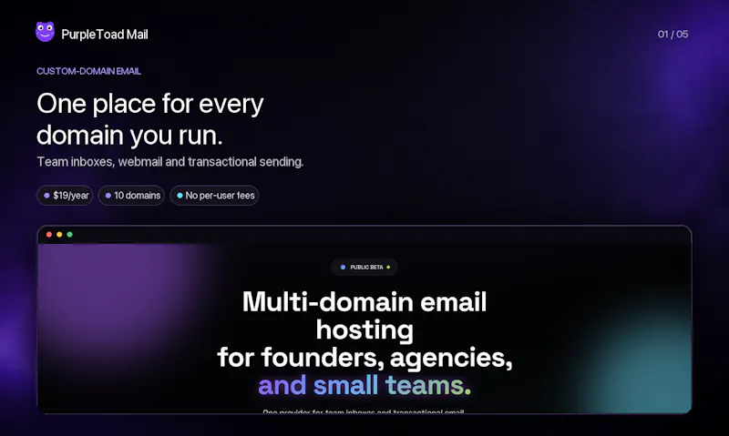 PurpleToad Mail screenshot 1
