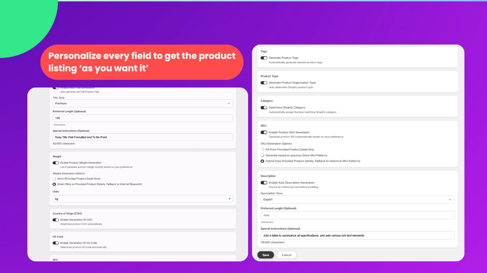 Filleo: AI Product Builder For Shopify screenshot 3